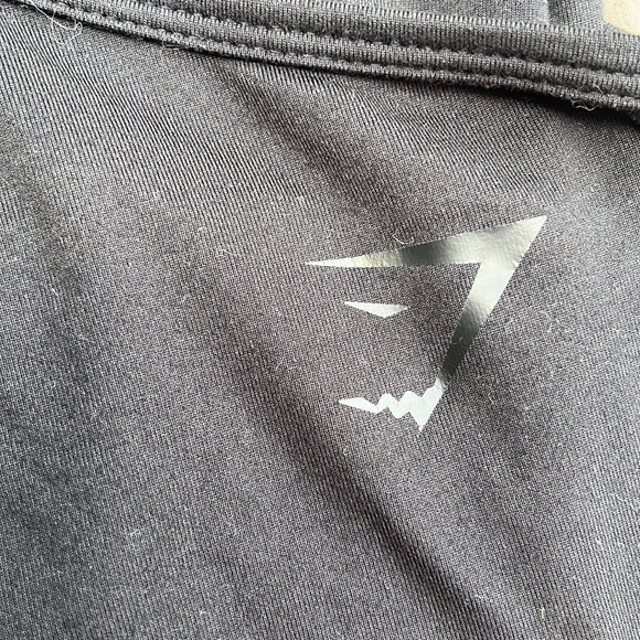 Gymshark Ballet Crop Top Wrap Front Black Size Small - Picture 4 of 7